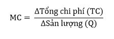 cong thuc tinh mc