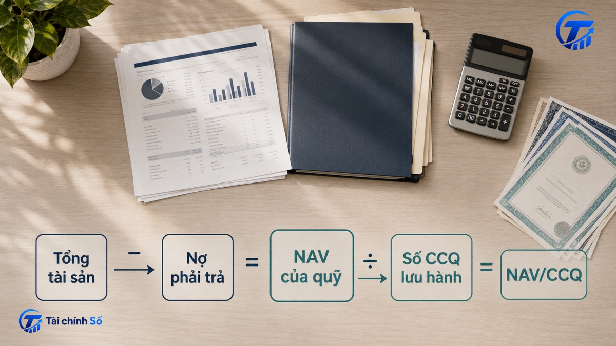 Công thức tính NAV của quỹ và NAV trên một chứng chỉ quỹ
