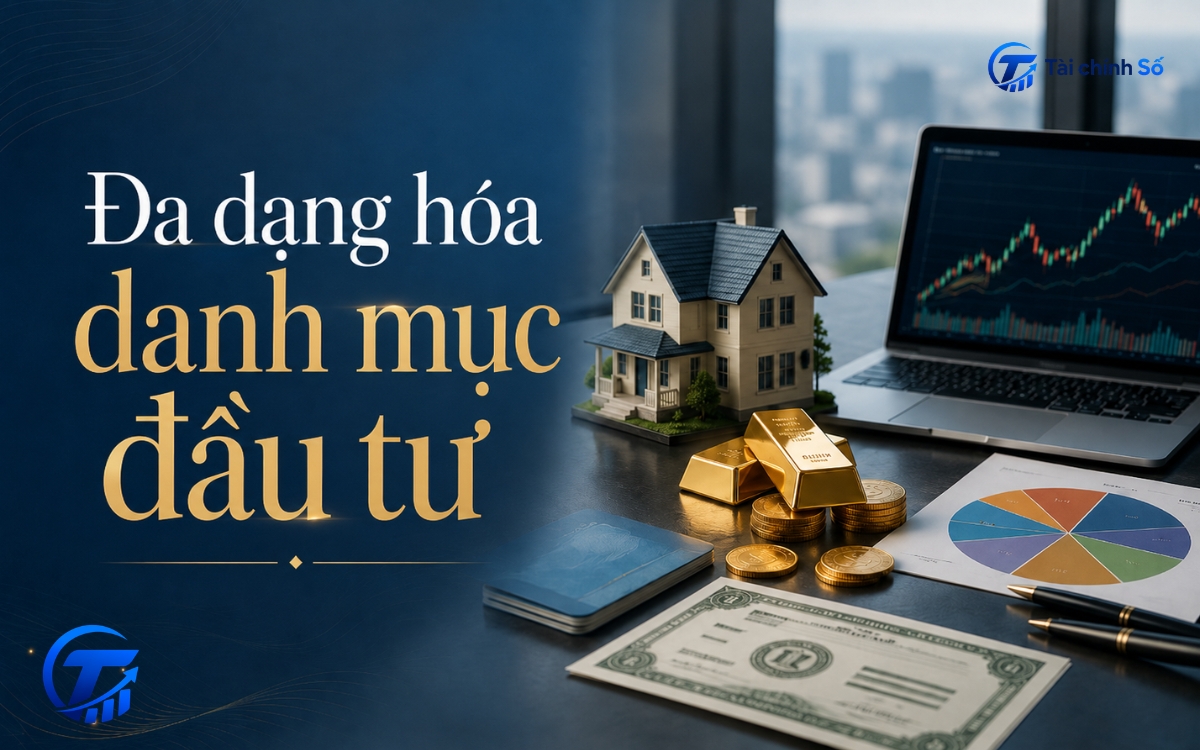 Minh họa danh mục đầu tư được phân bổ theo nhiều nhóm tài sản