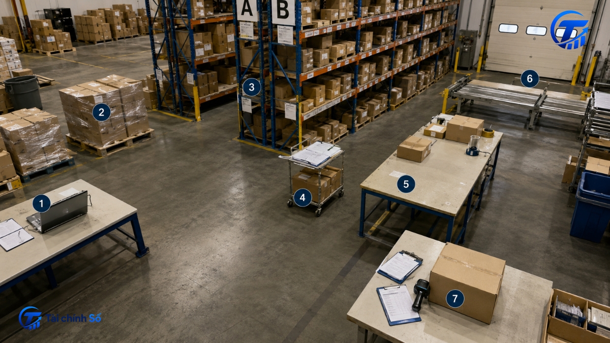 Hành trình đơn hàng qua hệ thống logistics