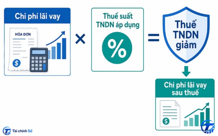 Ví dụ lá chắn thuế từ lãi vay