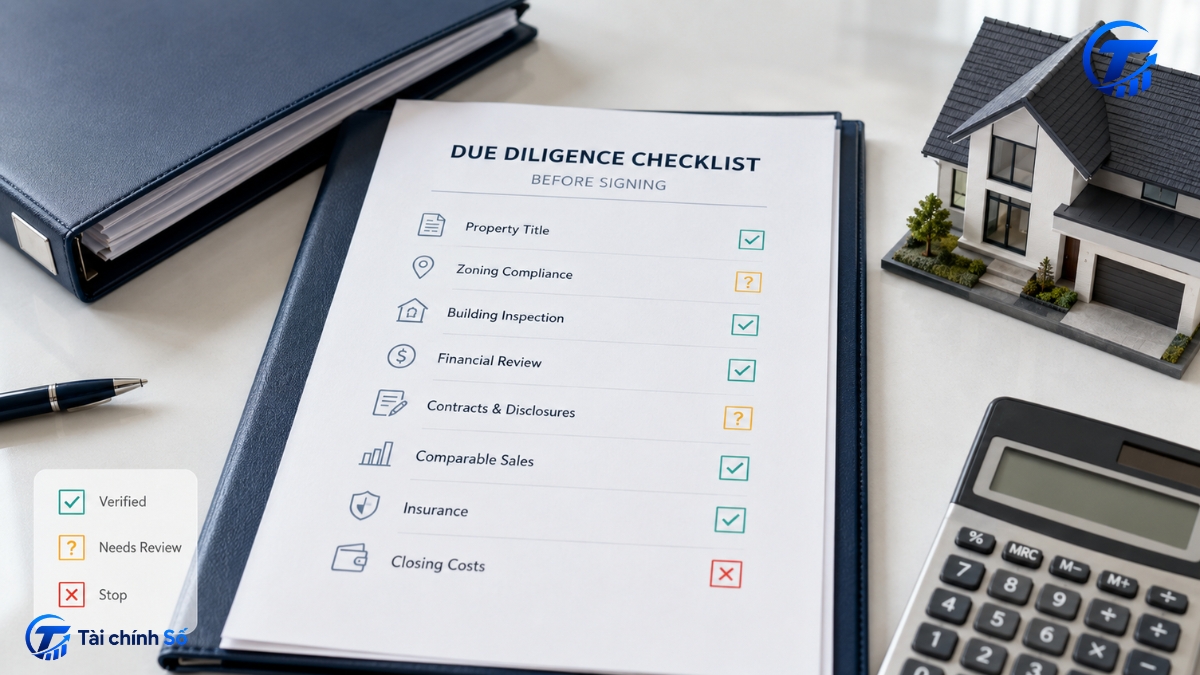 Checklist trước khi đặt cọc bất động sản