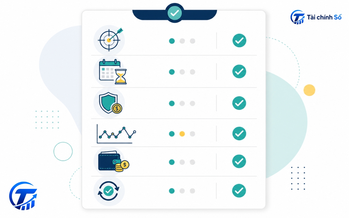 Checklist kiểm tra khẩu vị rủi ro trước khi ra quyết định đầu tư