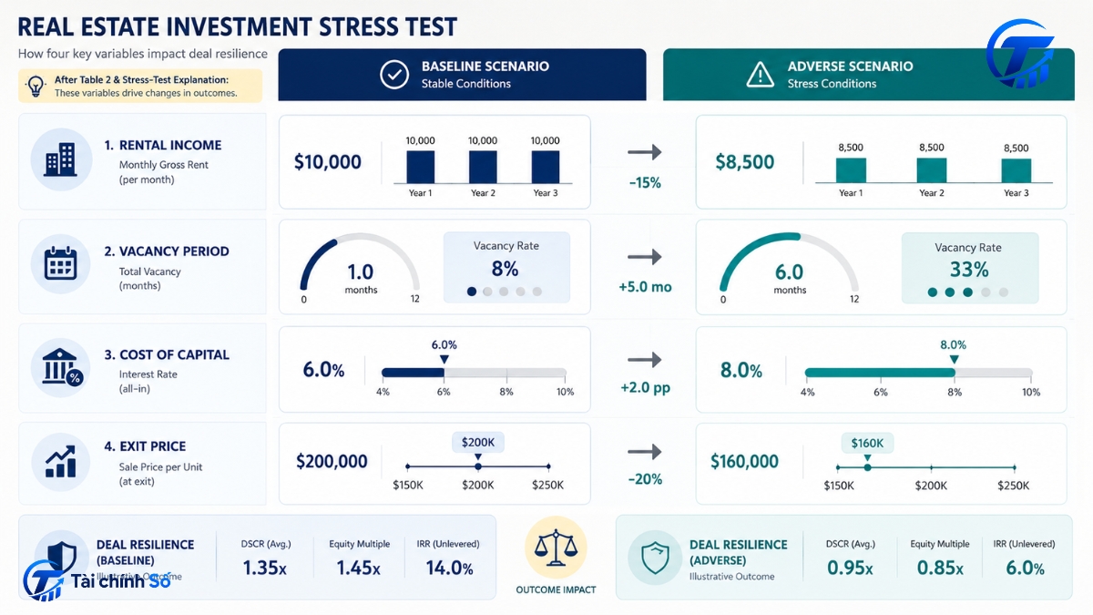 Stress test dòng tiền đầu tư bất động sản
